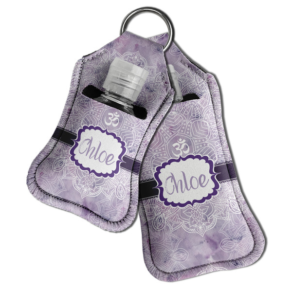 Watercolor Mandala Sanitizer Holder Keychain - Both in Case (PARENT)