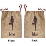 Watercolor Mandala Santa Sack - Front & Back (Personalized)