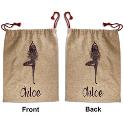 Watercolor Mandala Santa Sack - Front & Back (Personalized)