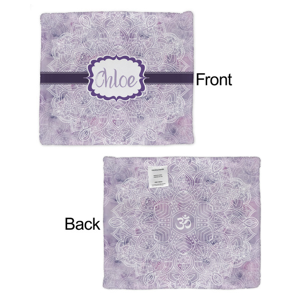 Watercolor Mandala Security Blanket - Front & Back View