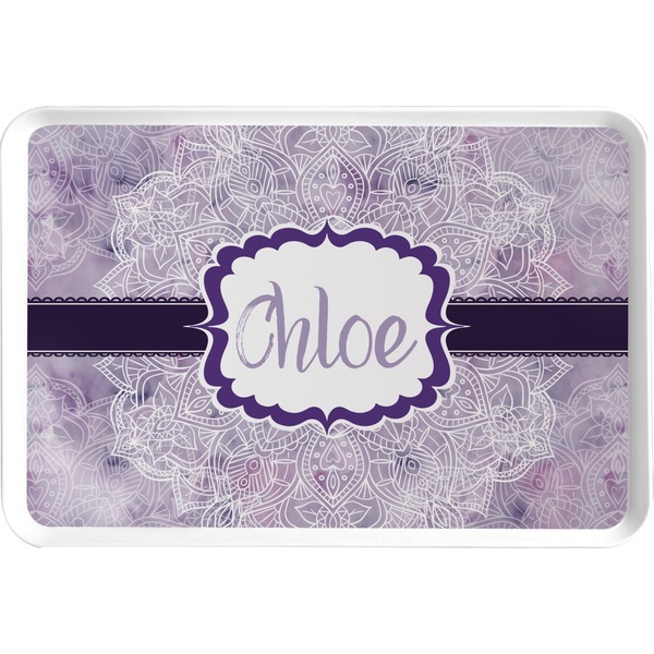 Custom Watercolor Mandala Serving Tray (Personalized)