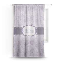 Watercolor Mandala Sheer Curtain (Personalized)