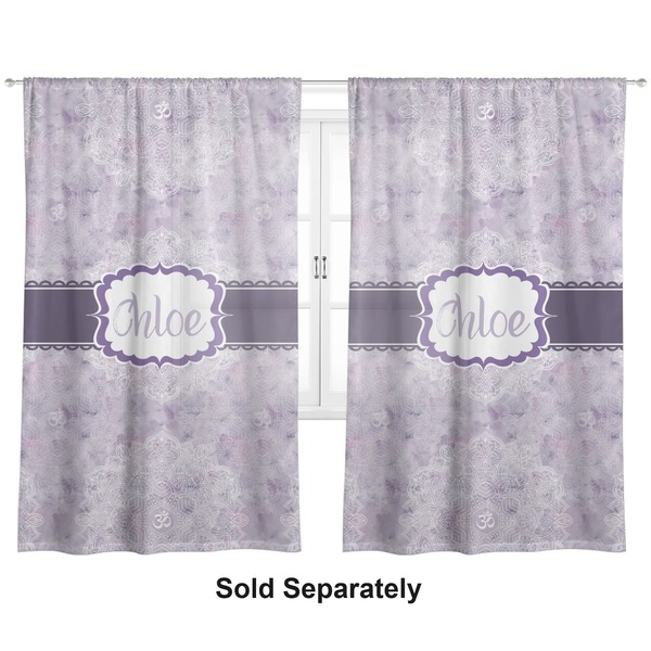 Watercolor Mandala Sheer Curtains