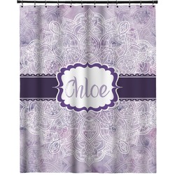 Watercolor Mandala Extra Long Shower Curtain - 70"x84" (Personalized)