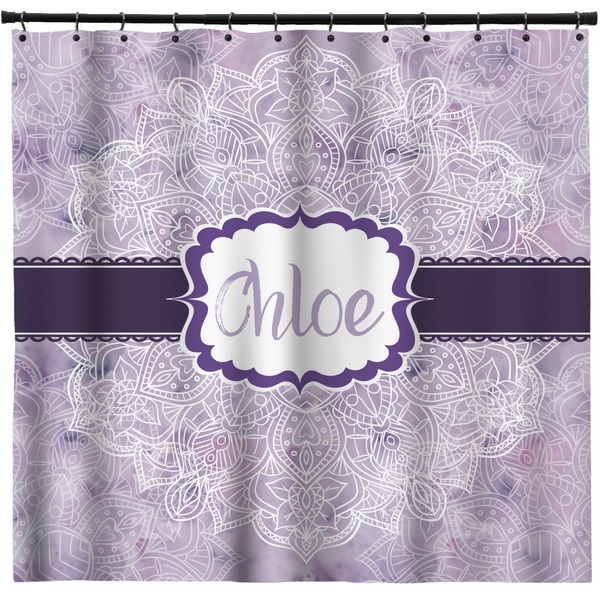 Custom Watercolor Mandala Shower Curtain - Custom Size (Personalized)