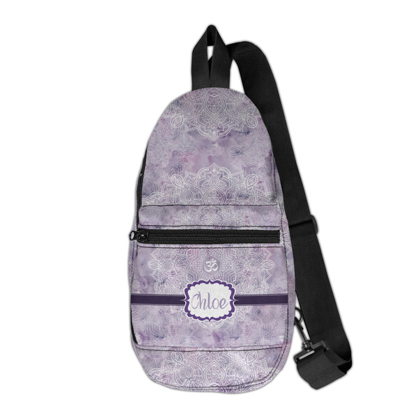 Custom Watercolor Mandala Sling Bag (Personalized)