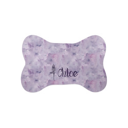 Watercolor Mandala Bone Shaped Dog Food Mat (Small) (Personalized)