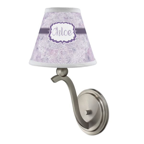 Watercolor Mandala Small Chandelier Lamp - LIFESTYLE (on wall lamp)