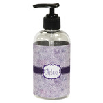Watercolor Mandala Plastic Soap / Lotion Dispenser (8 oz - Small - Black) (Personalized)