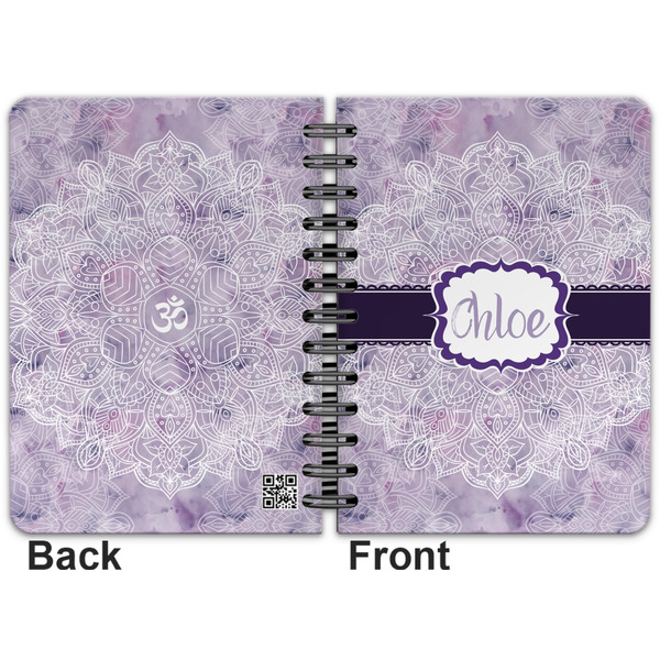 Watercolor Mandala Spiral Journal 5 x 7 - Apvl