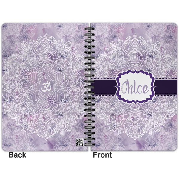 Watercolor Mandala Spiral Journal 7 x 10 - Apvl