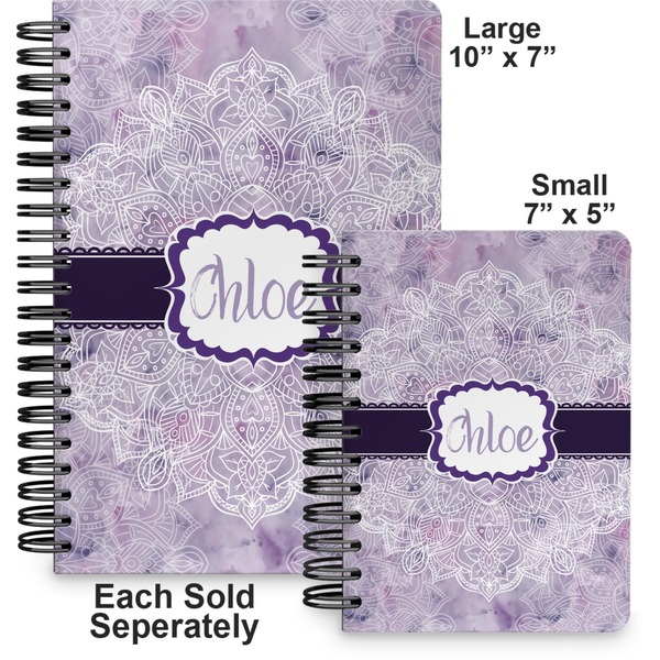 Watercolor Mandala Spiral Journal - Comparison