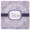 Watercolor Mandala Square Rubber Backed Coaster (Personalized)
