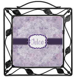 Watercolor Mandala Square Trivet (Personalized)