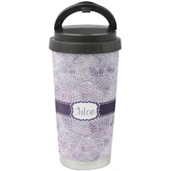 Watercolor Mandala Stainless Steel Coffee Tumbler (Personalized)
