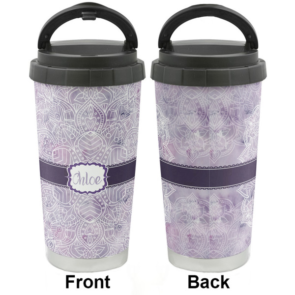 Watercolor Mandala Stainless Steel Travel Cup - Apvl