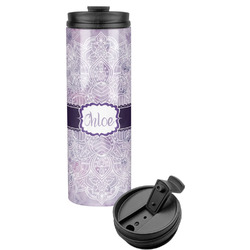 Watercolor Mandala Stainless Steel Skinny Tumbler (Personalized)