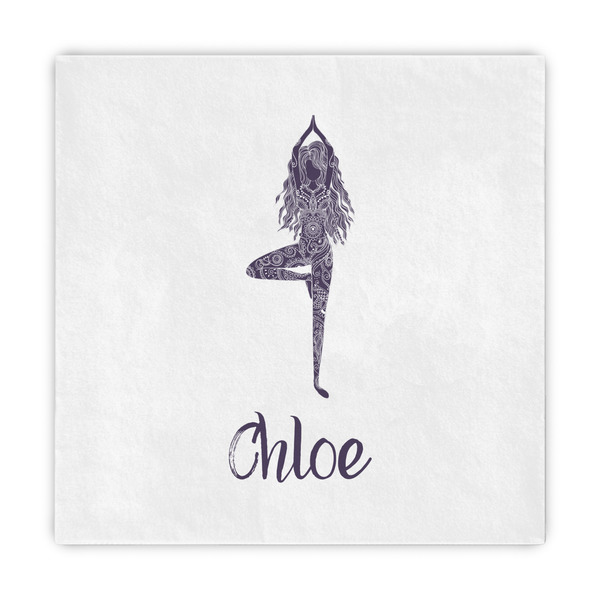 Custom Watercolor Mandala Decorative Paper Napkins (Personalized)