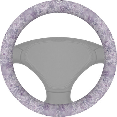 Watercolor Mandala Steering Wheel Cover (Personalized)
