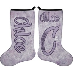 Watercolor Mandala Holiday Stocking - Double-Sided - Neoprene (Personalized)