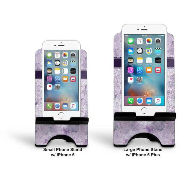 Watercolor Mandala Stylized Phone Stand - Comparison