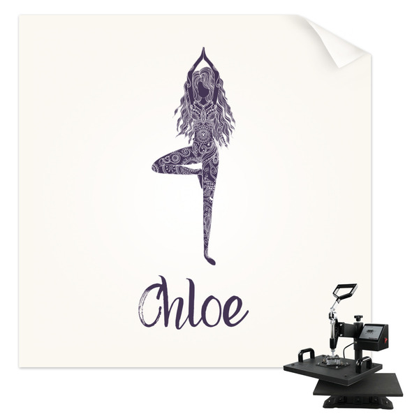 Custom Watercolor Mandala Sublimation Transfer (Personalized)