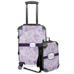 Watercolor Mandala Kids 2-Piece Luggage Set - Suitcase & Backpack (Personalized)