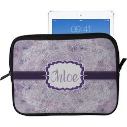 Watercolor Mandala Tablet Case / Sleeve - Large (Personalized)