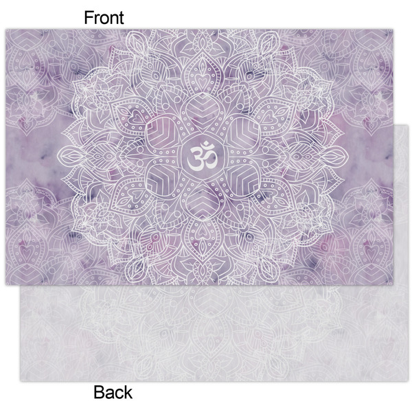 Watercolor Mandala Tissue Paper - Heavyweight - XL - Front & Back