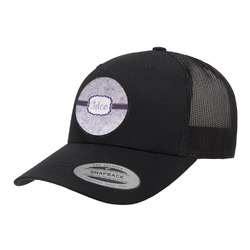 Watercolor Mandala Trucker Hat - Black (Personalized)