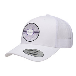 Watercolor Mandala Trucker Hat - White (Personalized)