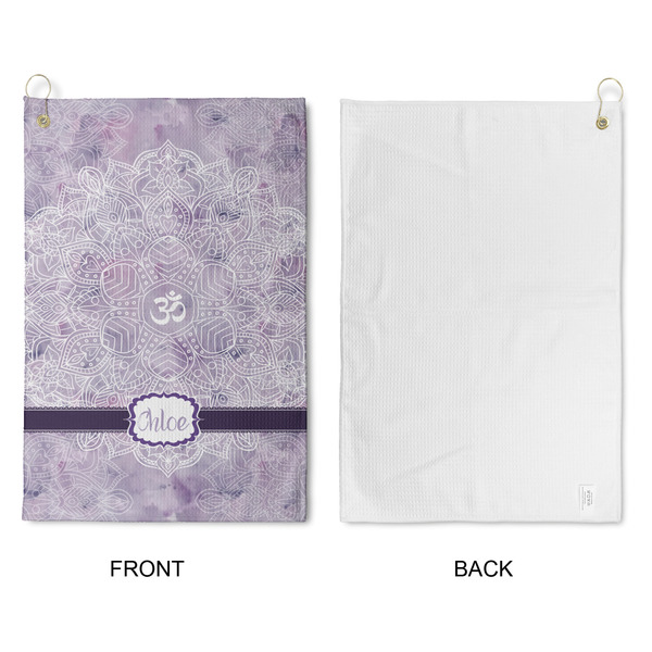 Watercolor Mandala Waffle Weave Golf Towel - Approval