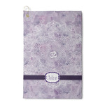 Watercolor Mandala Waffle Weave Golf Towel (Personalized)