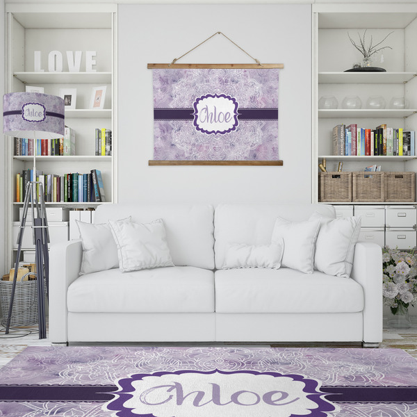 Watercolor Mandala Wall Hanging Tapestry - IN CONTEXT