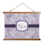 Watercolor Mandala Wall Hanging Tapestry - Wide (Personalized)