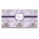 Watercolor Mandala Wall Mounted Coat Rack (Personalized)