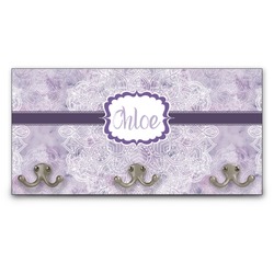 Watercolor Mandala Wall Mounted Coat Rack (Personalized)