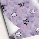 Watercolor Mandala Wrapping Paper Sheets (Personalized)