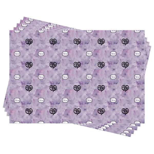 Watercolor Mandala Wrapping Paper - Front & Back - Sheets Approval