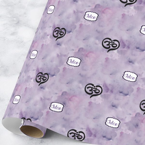 Custom Watercolor Mandala Wrapping Paper Roll - Large (Personalized)