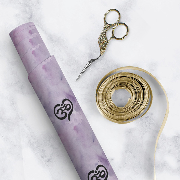 Watercolor Mandala Wrapping Paper Roll - Matte - In Context
