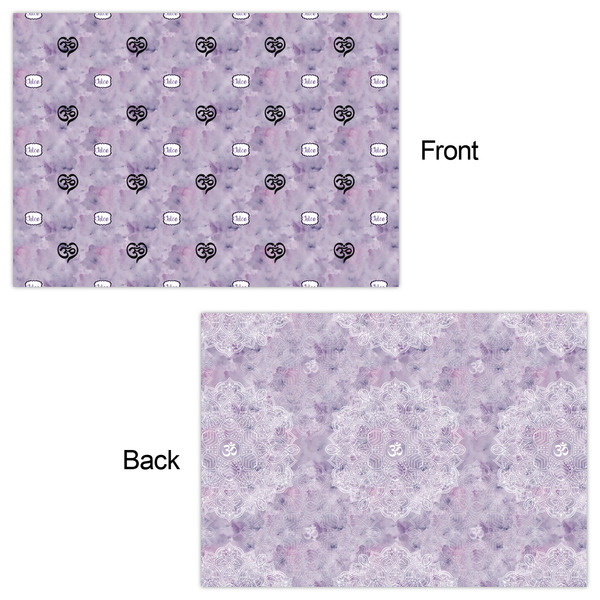 Watercolor Mandala Wrapping Paper Sheet - Double Sided - Front & Back