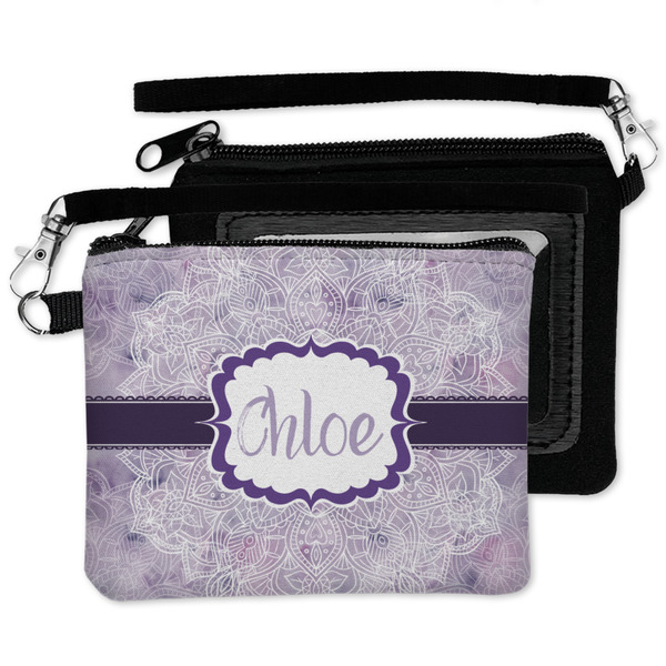 Watercolor Mandala Wristlet ID Cases - MAIN