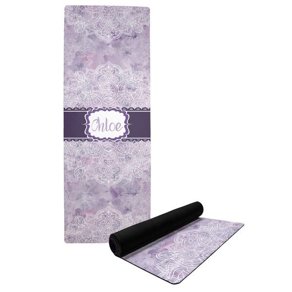 Custom Watercolor Mandala Yoga Mat (Personalized)