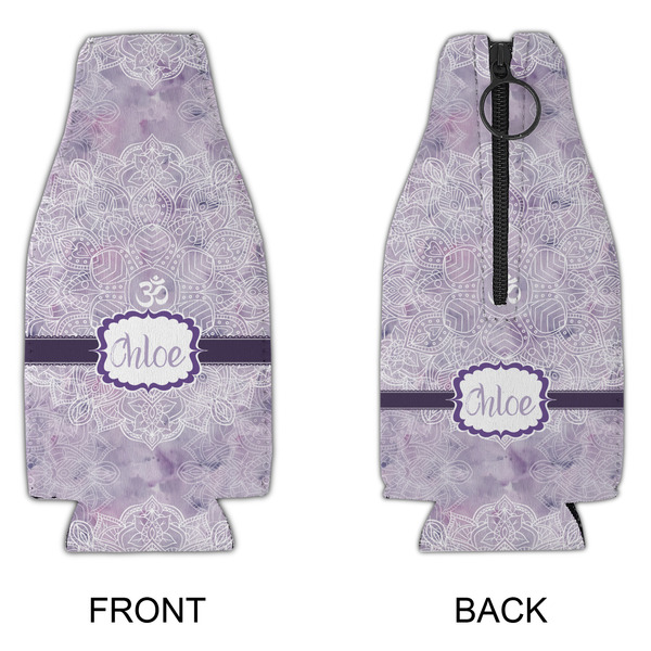 Watercolor Mandala Zipper Bottle Cooler - APPROVAL