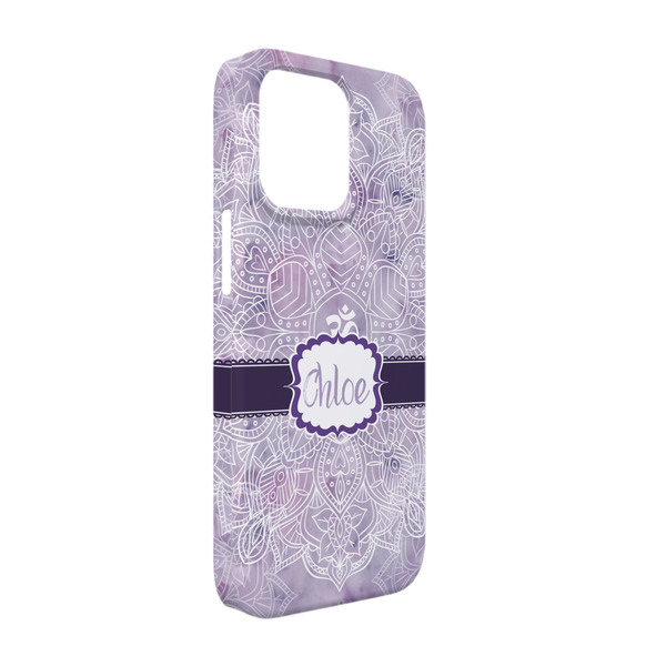 Custom Watercolor Mandala iPhone Case - Plastic - iPhone 13 (Personalized)