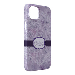 Watercolor Mandala iPhone Case - Plastic - iPhone 14 Plus (Personalized)