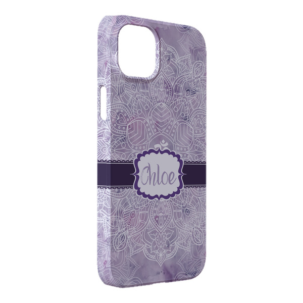 Custom Watercolor Mandala iPhone Case - Plastic - iPhone 14 Plus (Personalized)