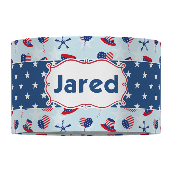 Patriotic Celebration 12" Drum Lampshade - FRONT (Fabric)
