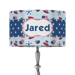 Patriotic Celebration 12" Drum Lamp Shade - Fabric (Personalized)